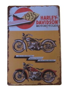 ビンテージ 大型 看板 Harley Davidson 幅直径74cm ガレージ ガレージ 