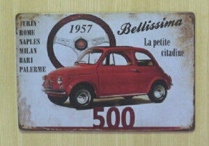 ���������@�t�B�A�b�g500 1957 ������ ���^���T�C���v���[�g FIAT500�@�`���N�F�`�F���g�@NUOVA 500 �Ŕ� �u���L �A���e�B�[�N �K���[�W �C���e���A �L�� �J�t�F �X�ܔ��i