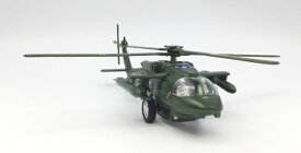 アメリカ軍　軍用ヘリコプター　UH-60タイプ　緑　ミニカー　トイプレーン　ブラックホーク