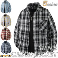 メンズ男性用長袖チェックジャケットストリート秋冬秋物春夏春物運動用アウタートップス
