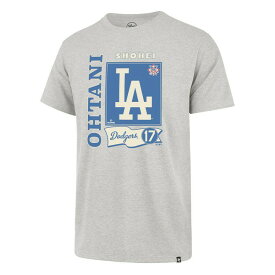 フォーティーセブン：MLB PLAYER FRANKLIN Tシャツ (大谷翔平/ドジャース/グレー)【MLB公式ライセンス商品】[Tシャツ/ 男性下着/ メンズインナー/人気ブランド/おすすめギフト/誕生日プレゼント/メンズファッション]