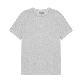 【ネコポス可:1点まで】ブレッド＆ボクサーズ：ORGANIC COTTON CREW-NECK Tシャツ (グレー)[ボクサーパンツ/ 男性下着/ メンズインナー/人気ブランド/おすすめギフト/誕生日プレゼント/メンズファッション]