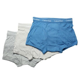 カルバンクライン：COTTON CLASSICS ボクサーパンツ 3PK (タペストリーティール/ダブ/グレーヘザー)[ボクサーパンツ/ 男性下着/ メンズインナー/人気ブランド/おすすめギフト/誕生日プレゼント/メンズファッション]