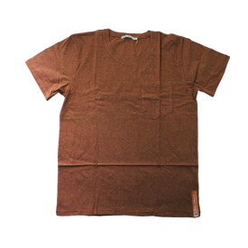 ヌーディージーンズ：ORGANIC COTTON ROUNDNECK POCLET Tシャツ (オレンジ)[Tシャツ 男性下着 メンズインナー 人気ブランド おすすめギフト 誕生日プレゼント メンズファッション]