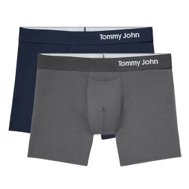 トミージョン：COOL COTTON ボクサーパンツ 2PK (ネイビー/アイロングレー)[ボクサーパンツ/ 男性下着/ メンズインナー/人気ブランド/おすすめギフト/誕生日プレゼント/メンズファッション]