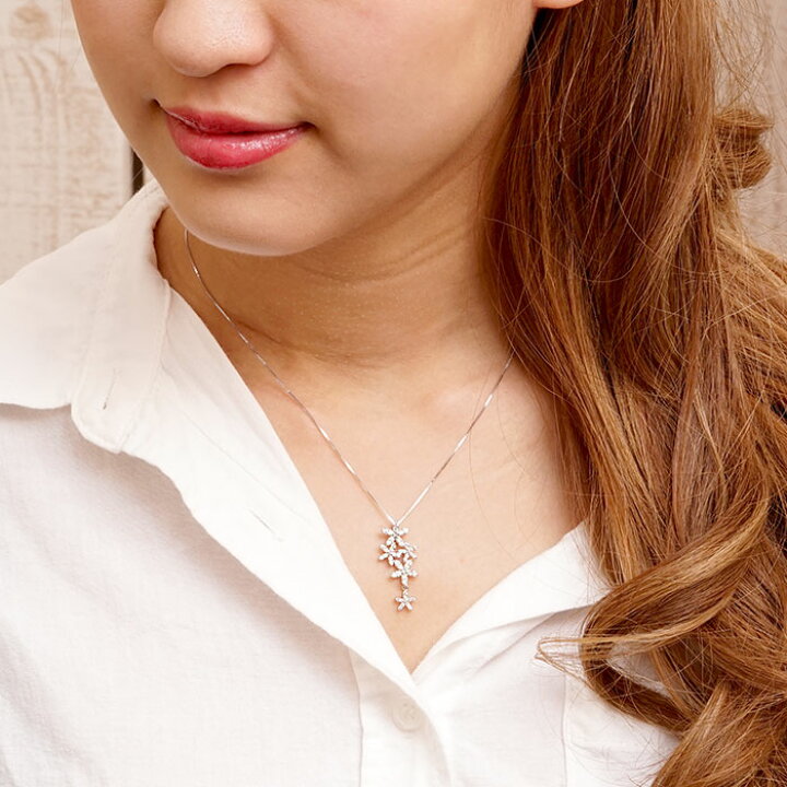 楽天市場】【10%OFF スーパーSALE】ダイヤモンド ネックレス 18k  