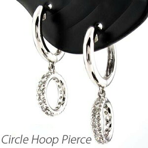 ダイヤ フープピアス 10k 揺れる ダイヤモンド レディース 中折れ サークル ブラ スイング 0.2カラット 10金 k10 ゴールド オータムセール