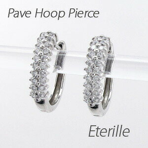 ダイヤ フープピアス k10 10k ダイヤモンド レディース パヴェ 中折れ ラウンド ゴールド オータムセール