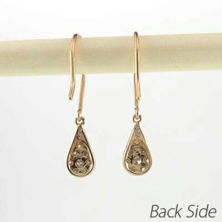 楽天市場】【10%OFF スーパーSALE】ダイヤモンド フックピアス 18k 