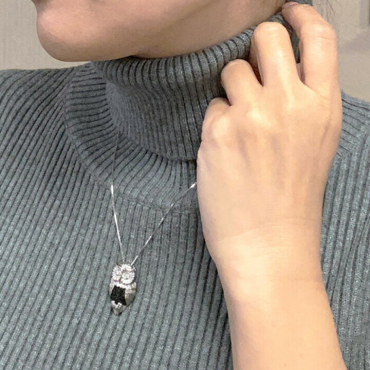 楽天市場】【10%OFF スーパーSALE】ブラックダイヤモンド ネックレス 