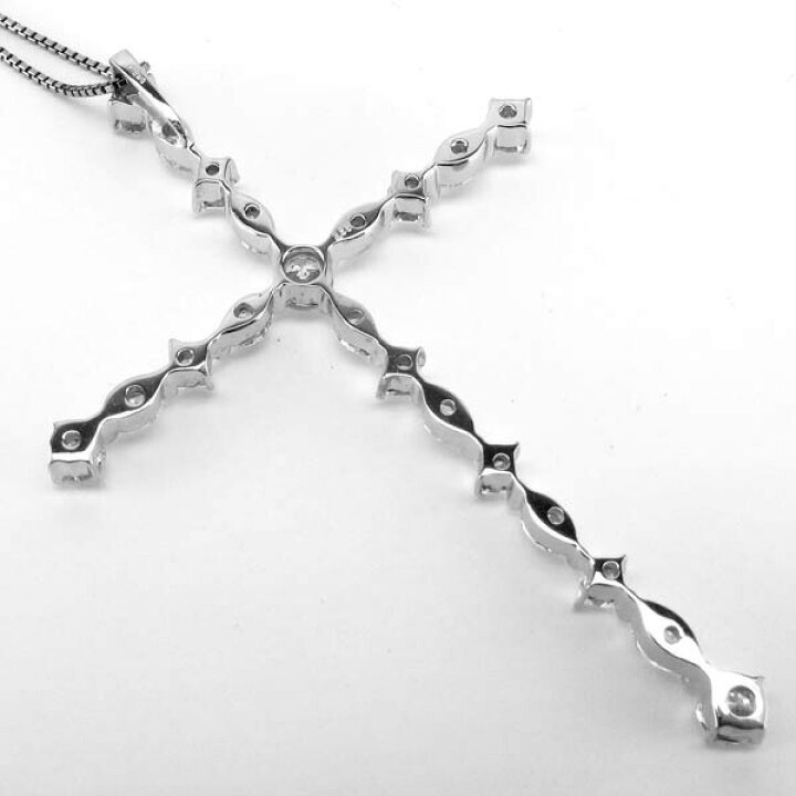 楽天市場】【10%OFF スーパーSALE】クロス ダイヤ ネックレス 4.50ct 