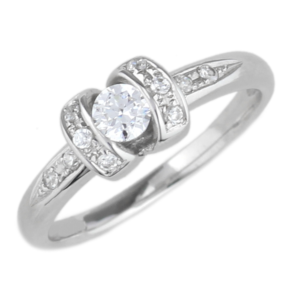 婚約指輪 ダイヤリング0.30ct エンゲージリング K18WG ギフト誕生日 プレゼント 彼女 指輪 ゴールド 自分ご褒美