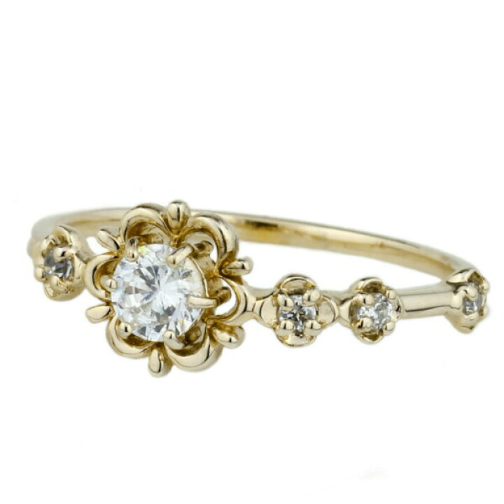 楽天市場】【10%OFF】ピンキー フラワー 花 ダイヤモンド リング 
