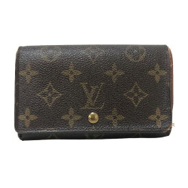 LOUIS VUITTON ルイ・ヴィトン L字ファスナー ポルトモネ ビエトレゾール 二つ折り財布 モノグラムキャンバス ブラウン【中古】 レディース