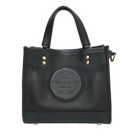 コーチ COACH デンプシー キャリーオール ウィズ パッチ 2way トートバッグ C5268 ブラック【中古】