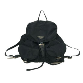 PRADA プラダ リュック・デイパック ナイロン ブラック【中古】 レディース