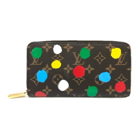 LOUIS VUITTON ルイ・ヴィトン 草間彌生 ジッピーウォレット ラウンドファスナーM81864 長財布 モノグラムキャンバス レディース 【中古】