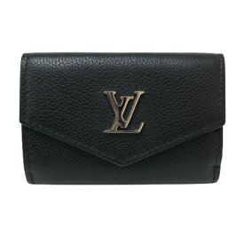 ルイ ヴィトン LOUIS VUITTON ポルトフォイユ ロックミニ コンパクトウォレット 三つ折り財布 M63921 ブラック【中古】