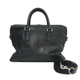 コーチ COACH 2way ブリーフケース ビジネスバッグ ブラック【中古】
