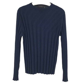 アルチザン ARTISAN 切替スリーブニット クルーネックセーター L ネイビー【中古】【新品同様】【美品】