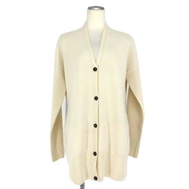 ボグナー BOGNER カシミヤ混 ロングカーディガン サイズ40 アイボリー【中古】【美品】