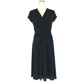MAX MARA マックスマーラ ワンピース レーヨン ブラック XLサイズ相当【中古】 レディース