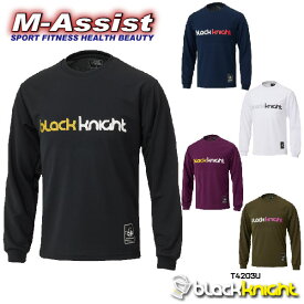【ポイント2倍】 blackknight T4203U 長袖 Tシャツ ドライ ロンT LONG SLEEVE T シャツ Uni ブラックナイト blackknight祭 バドミントン祭 エムアシスト