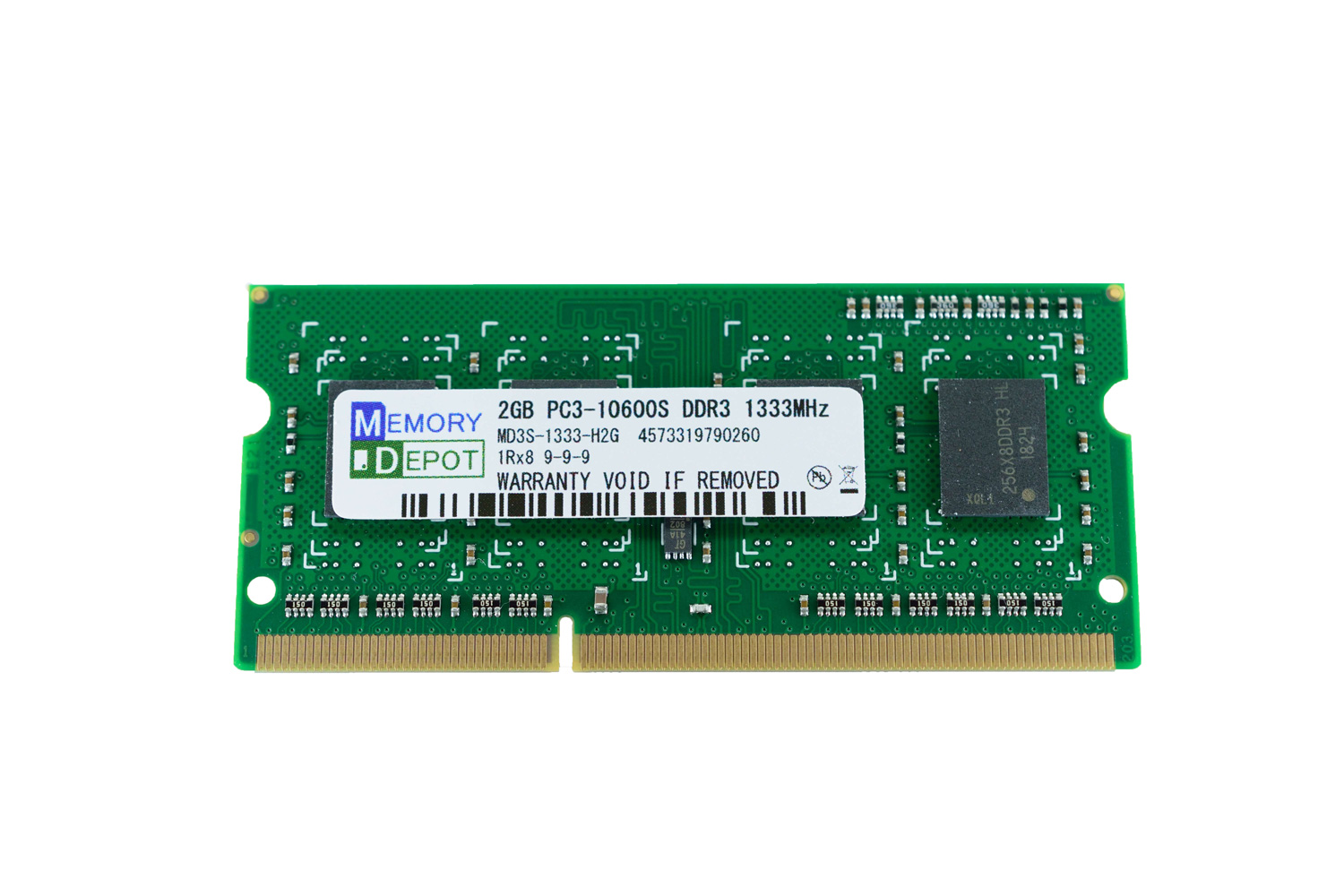 2GB PC3-10600 DDR3 1333 8chip品 204pin SODIMM PCメモリー 【相性保証付】 番号付メール便発送 送料込