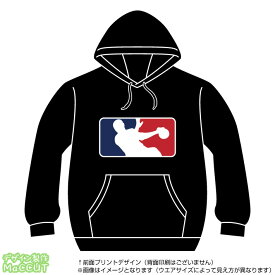 ハンドボールパーカー(handball)MLBロゴ風プルオーバースウェット