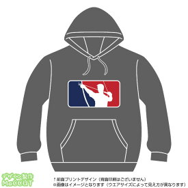 弓道パーカー(Kyudo)MLBロゴ風プルオーバースウェット