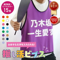 【楽天1位】【1枚から製作可能/全15色】推しビブス 名入れ ビブス 推しカラー メンカラ 推し活 推しごと …