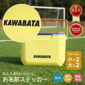 【お名前ステッカー】ザラザラしたプラスチックにもOK ネームステッカー お名前ステッカー オリジナルステッカー カッティングステッカー オリジナル シール スポーツ 部活 ボール 部活動 サークル 少年団 クーラーボックス 野球 防水