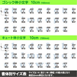 サイズ表