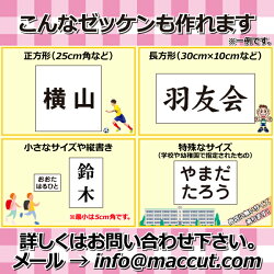 自由ゼッケン製作例