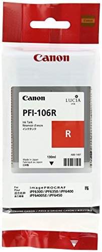 プリンタ純正インク CANON PFI-106 R レッド ポスカ付 インクリボン