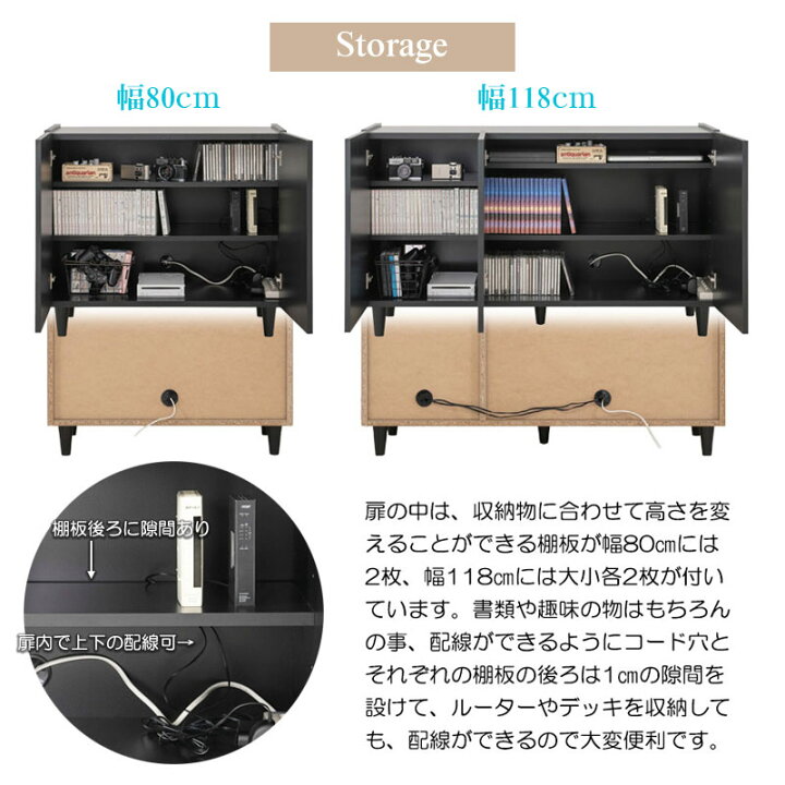 楽天市場】完成品 日本製 ブラック キャビネット 幅80 ・ 幅118 ・ 幅 
