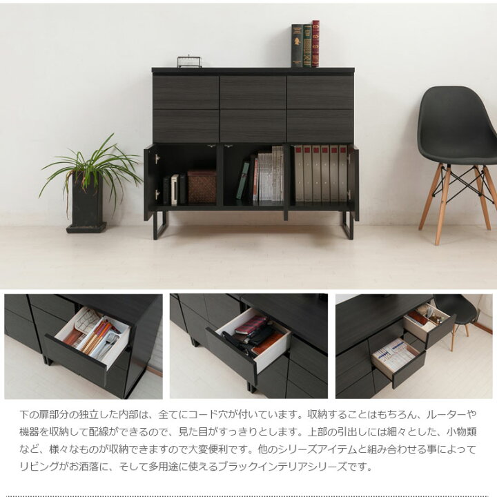 楽天市場】完成品 日本製 スクエアキャビネット 引出しタイプ 幅106cm 