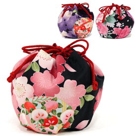 七五三花柄巾着　kist