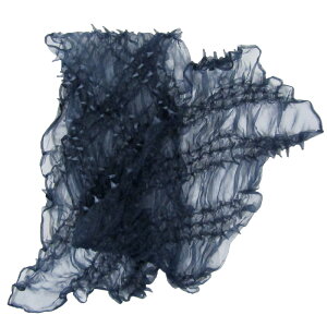 【ネコポス300円可】七五三オーガンジー鬼絞りナイロン帯揚げonob