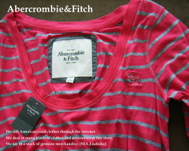 1835新品★アバクロンビー＆フィッチ Abercrombie&Fitch★ボーダーチュニック★ピンクグレー★XS★WOMENS★