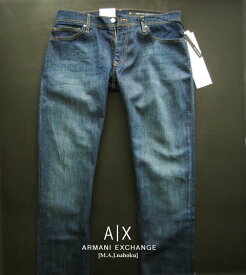 9729-30新品★アルマーニエクスチェンジ ARMANI EXCHANGE★A|X ヴィンテージデニムパンツ3314 J14 SKINNY★MENS★メンズ　大きいサイズ　ジーンズ