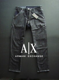 6655-6新品★アルマーニエクスチェンジ ARMANI EXCHANGE★A|X ヴィンテージデニムパンツ2503★濃色★MENS★