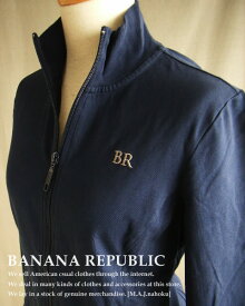 804新品★バナナリパブリック BANANA REPUBLIC★前開ジップカットソー★紺★XS★WOMENS