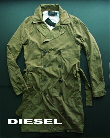 2895-9新品★ディーゼル　DIESEL★Black Gold ナイロンコート★カーキ★MENS★※期間限定セール品！