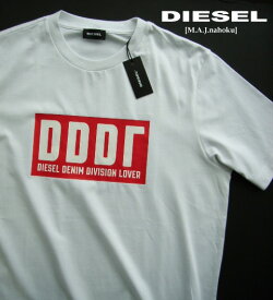 8604新品★ディーゼル　DIESEL★ロゴTシャツK215★白★XS★MENS★