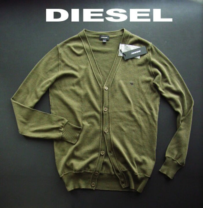 楽天市場】6435-7新品☆ディーゼル DIESEL☆胸ロゴVカーディガン2701 