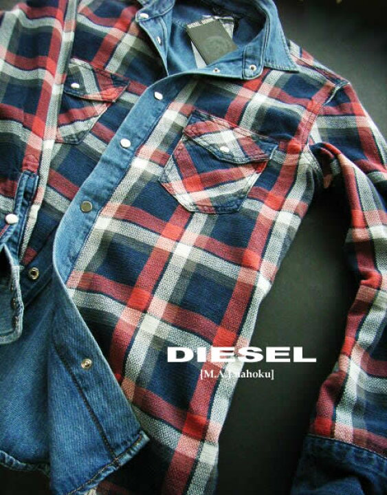 楽天市場】8281新品☆ディーゼル DIESEL☆ヴィンテージデニムシャツ 