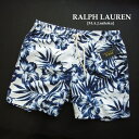 1915新品★ラルフローレン RALPH LAUREN★柄水着短パンJ297★白紺★L★MENS★