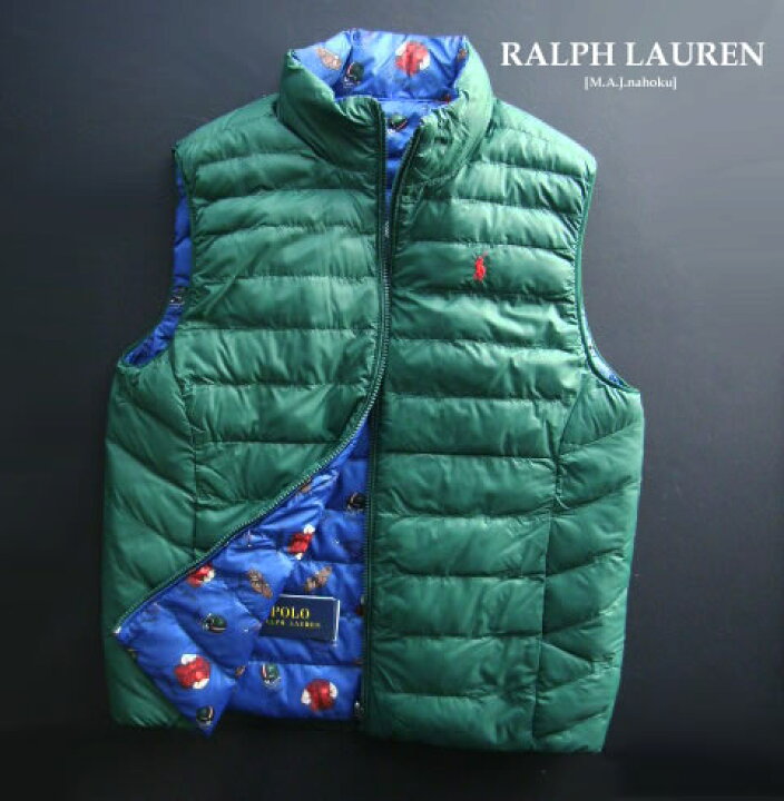 楽天市場】2181新品☆ラルフローレン RALPH LAUREN☆リバーシブル中綿 