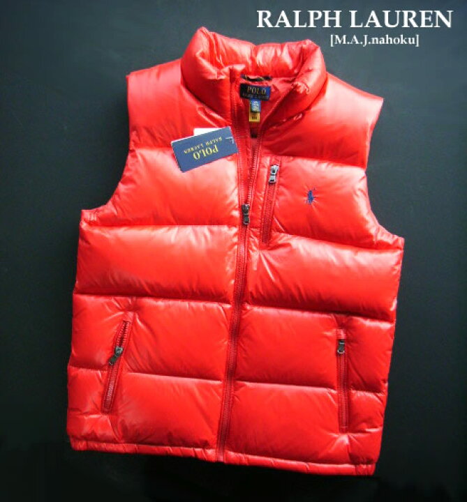 楽天市場】2088新品☆ラルフローレン RALPH LAUREN☆胸ロゴ光沢ダウン 